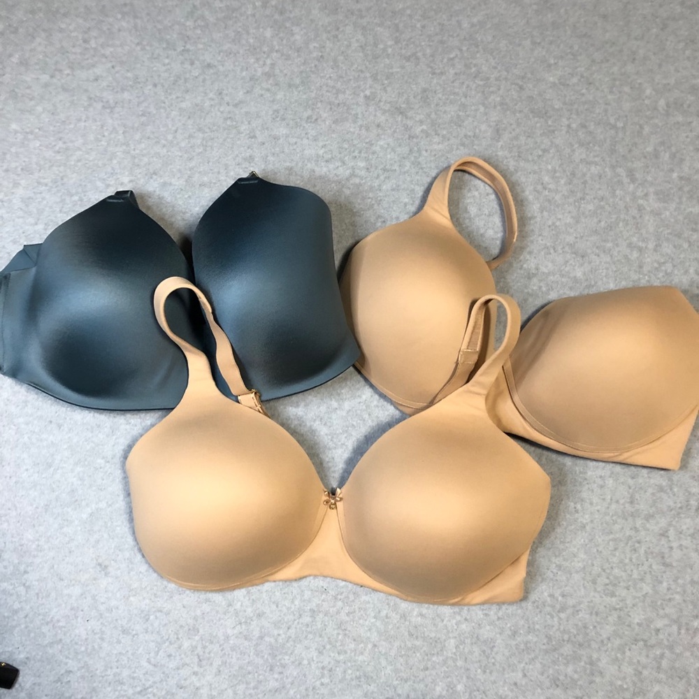 Soma Nude and Teal Smooth T-shirt Bras - Picture 2 of 16